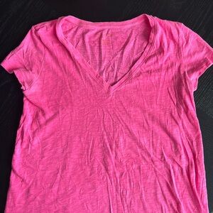 Lilly Pulitzer hot pink t shirt top women’s XS